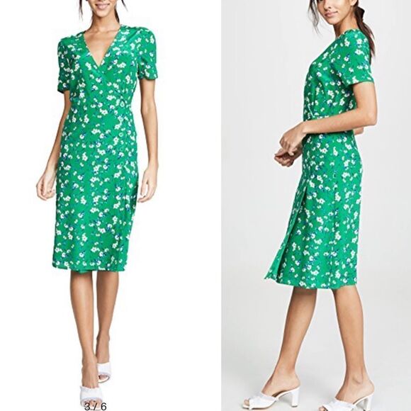 NWT MAGGIE DRESS IN BON VOYAGE EMERALD - Picture 1 of 9